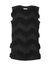 Gilet in maglia con inserti di faux fur