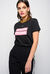 T-shirt lettering in jersey di cotone