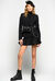 Blazer with mirrored buttons