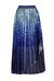 Skirt with sequins and pleating