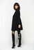Cappotto con bottone gioiello