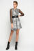 Quilted metallic dress