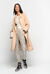 Coat with contrasting edging