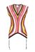 Top in jersey rachel di viscosa a righe multicolor