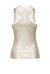 Tank top in viscosa a coste laminata