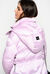 Duvet coat in technical satin