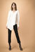Blusa in crêpe de chine di seta asimmetrica