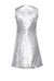 Quilted metallic dress