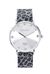 Orologio con maglia metallica leopardata