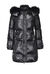 Technical fabric duvet coat with studs