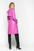 Crocodile-print trench coat