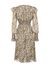 Animal polka dot pattern jacquard dress