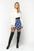 Glossy duvet coat with belt