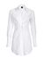 Camicia lunga in popeline stretch