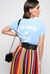 T-shirt lettering in jersey di cotone