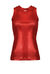 Tank top in viscosa a coste laminata