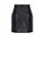 Leather look mini skirt