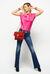 Flare jeans in two-way stretch denim