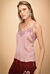 Top lingerie con bordo in pizzo