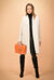 Cappotto con cintura in panno double