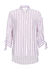 Oversized regimental stripe twill shirt