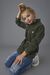 Parka in gabardina di misto cotone effetto used