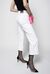 Pantaloni cropped in bull di cotone