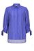 Oversized regimental stripe twill shirt