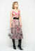Sequin pleated skirt