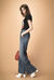 Pantaloni flared in denim comfort