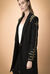 Cappotto in panno con alamari