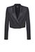 Spencer jacket in lana tecnica bistretch e paillettes