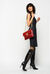 Belted pinstripe dress