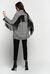 Pea coat with fringe