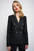 Giacca blazer in lana stretch