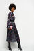 Sequin pleated skirt