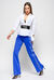 Stretch cotton poplin oversized shirt