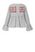 Blusa con stampa bastonetto e scritta western