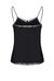 Top lingerie in liquid satin e pizzo