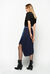 Skirt with sequins and pleating