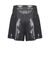 Shorts in georgette laminata