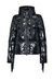 Quilted coat with fringe