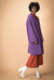 Cappotto con cintura in panno double