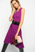 Knit fit and flare dress