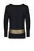 Pullover with metallic stripe
