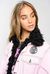 Padded faux fur jacket
