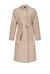Coat with contrasting edging