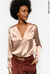 Stretch satin blouse
