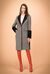 Cappotto patchwork con inserti di faux fur