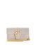 Leather wallet with shoulder strap